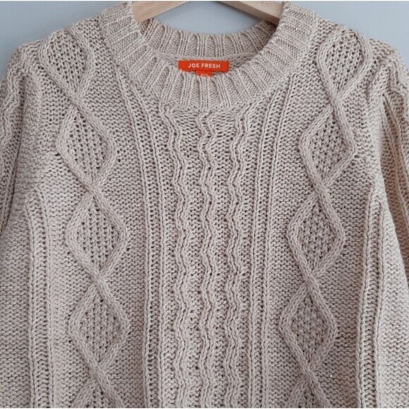 Joe Fresh Cream Cable Knit Sweater - Picture 2 of 12